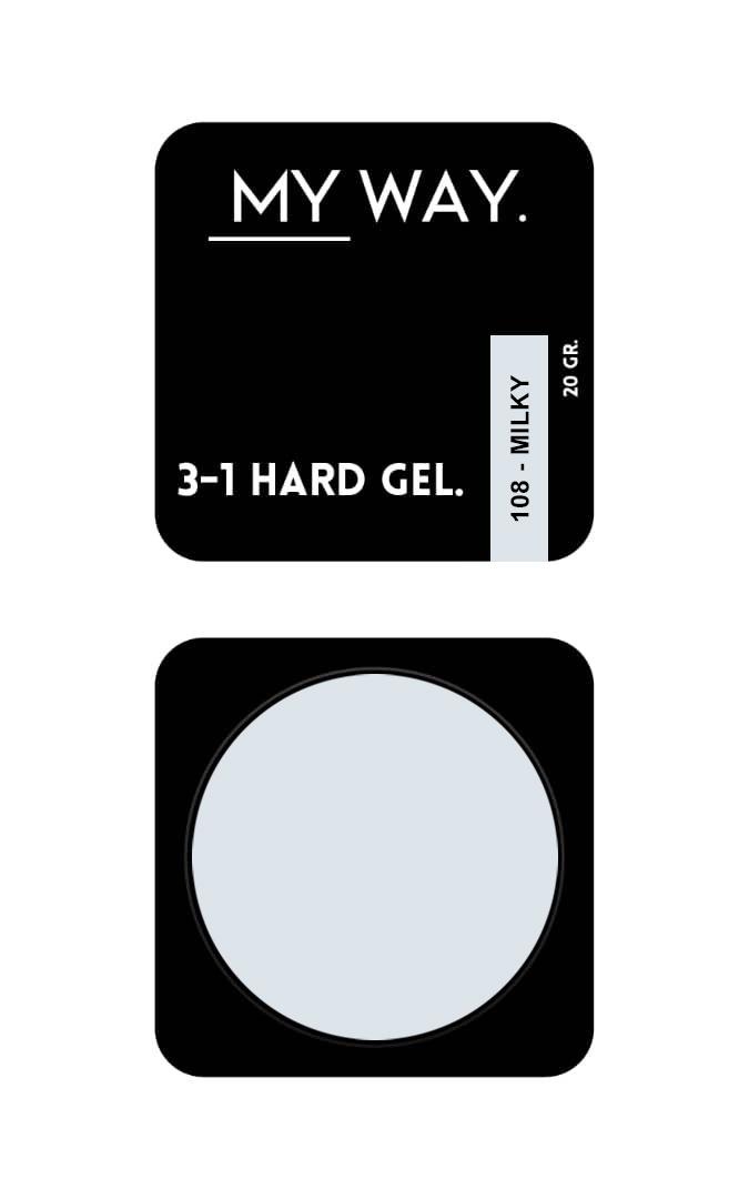 3-1 HARD GEL #108 MILKY 20ML