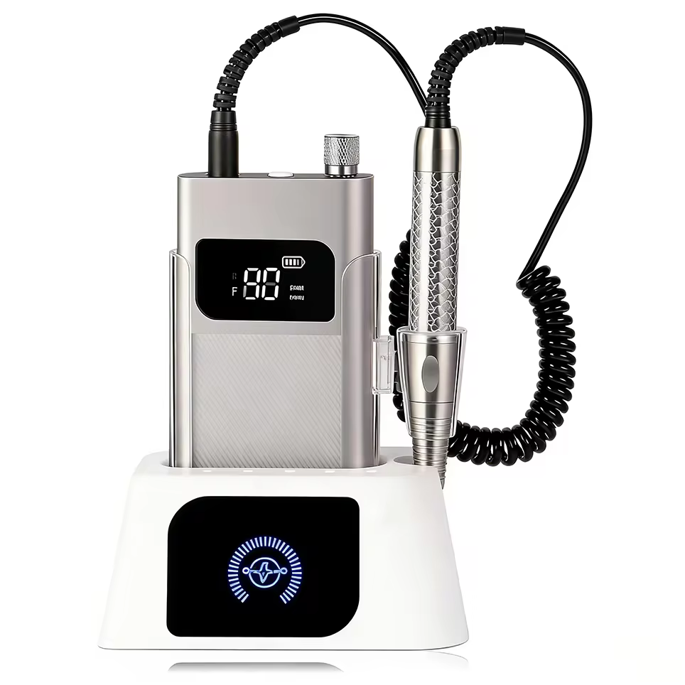 Nieuw model draadloze Frees 40.000 toeren (smart charging docking) kleur Grijs