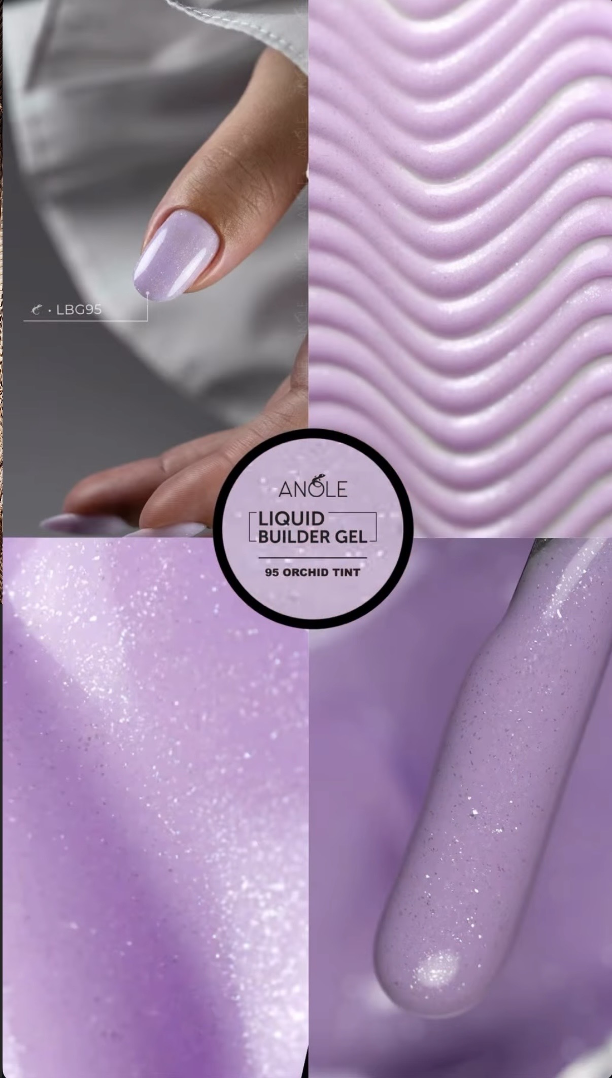 Liquid Builder Gel 95 Orchid Tint | ANOLE - Afbeelding 2