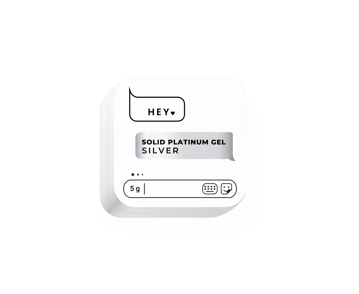 HEYLOVE Solid Platinum Gel SILVER, 5g