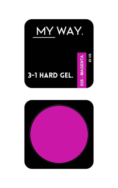 3-1 HARD GEL #025 MAGENTA 20ML