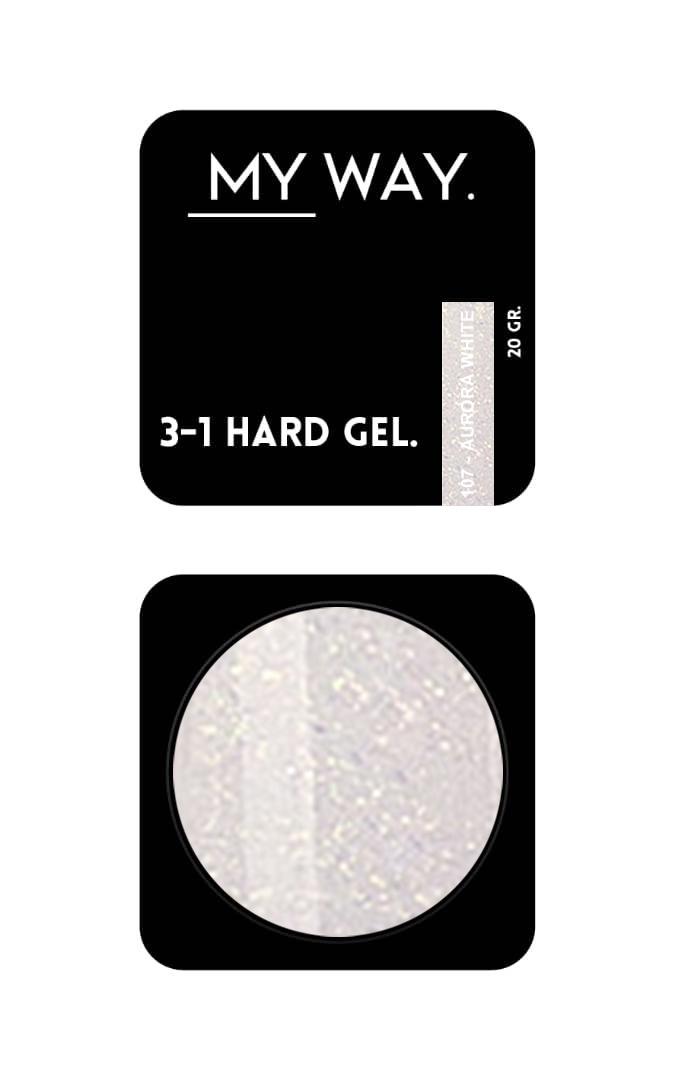 3-1 HARD GEL 107 AURORA WHITE 20ML