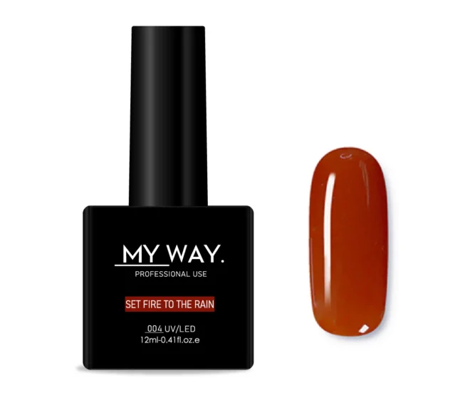 MY WAY Gelpolish 004 - SET FIRE TO THE RAIN 12ML.