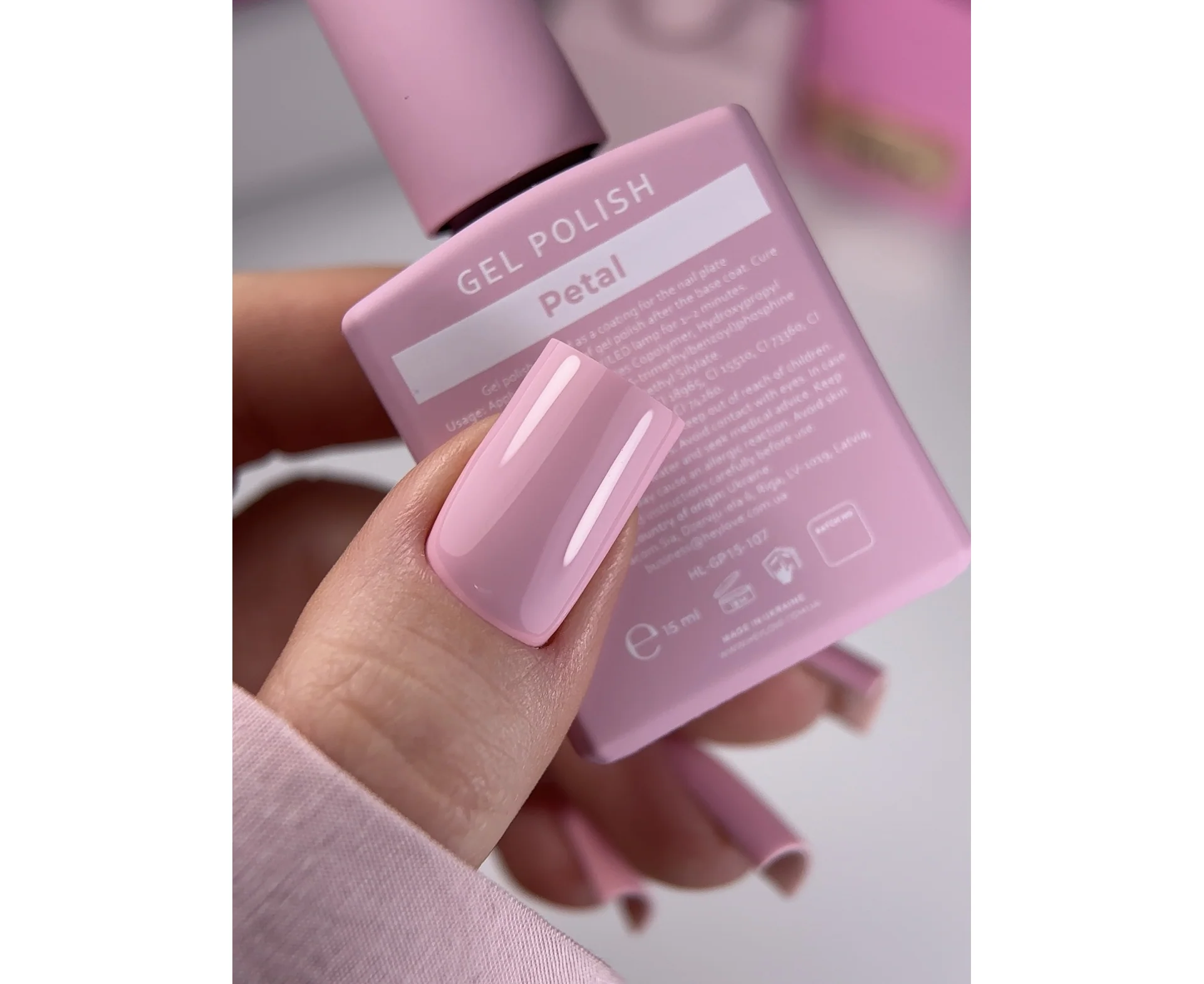 HEYLOVE Gellak PETAL, 15ml - Afbeelding 2